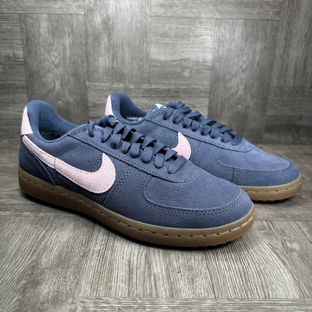 Nike Field General Sneakers Womens 7.5 Navy Pink Suede Gum Sole NEW IF1743-401 - Picture 5 of 8